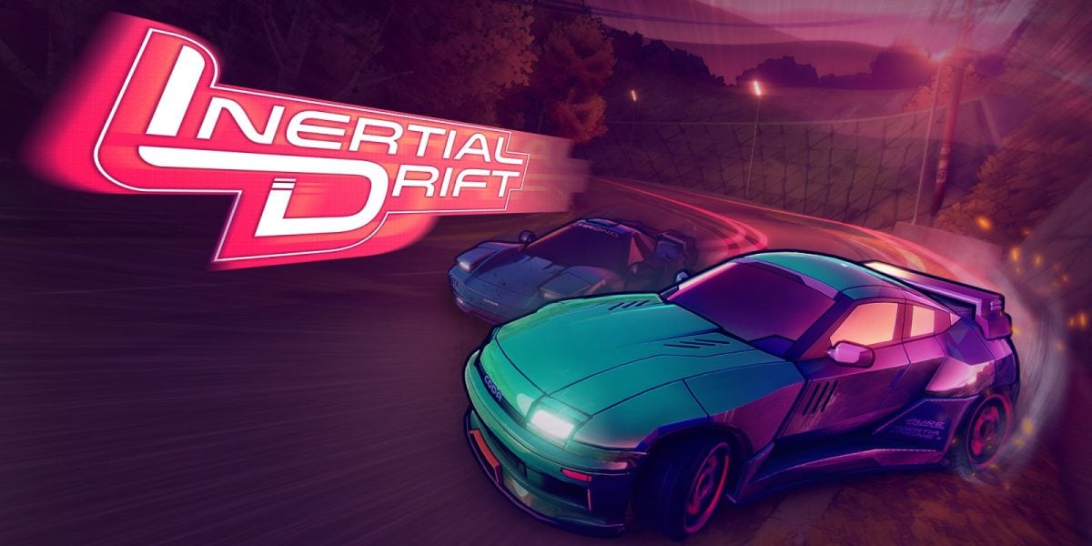 Nintendo Switchのマルチプレイヤーゲーム『Inertial Drift』。ネオンの雰囲気が他社とは一線を画している。すぐ下のAmazon価格で購入できる。