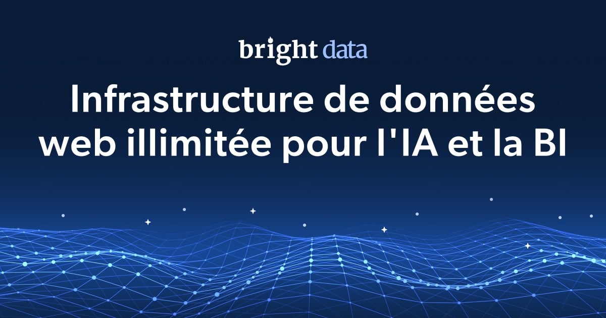 Bright Data est une infrastructure de données web illimitée pour l'IA et la BI. 