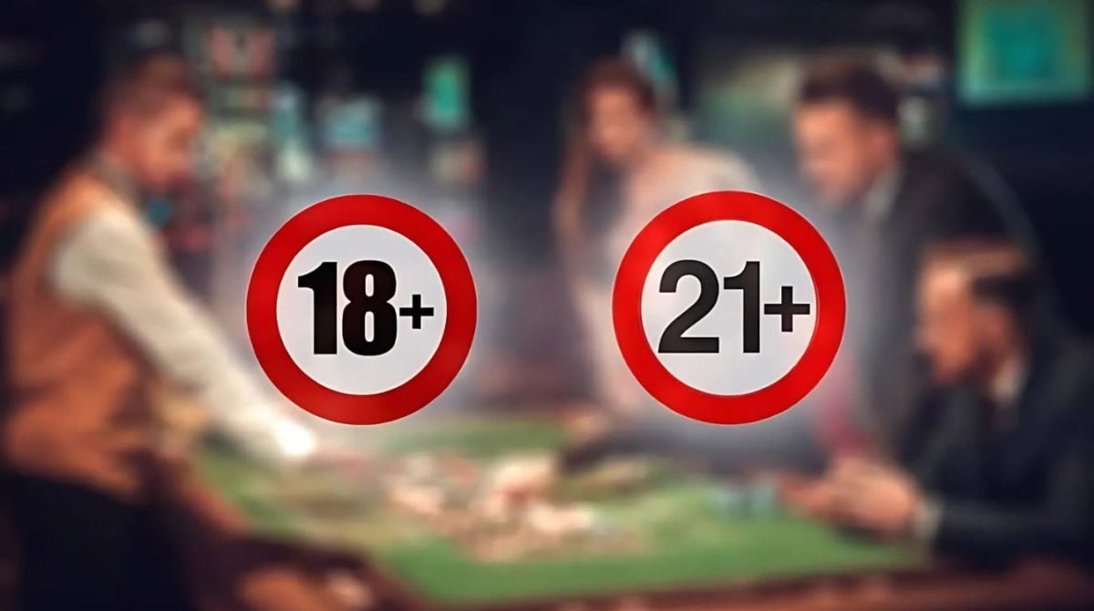 No online casinos before the age of 18, and sometimes even 21, by law.