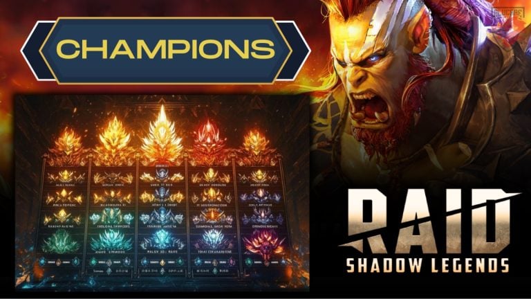 Lista de Tier de Campeões Raid Shadow Legends por Raridade e Força