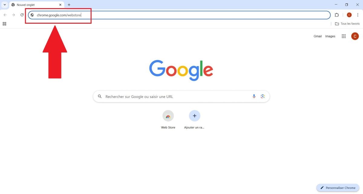 Aller dans Chrome et taper "chrome.google.com/webstore".