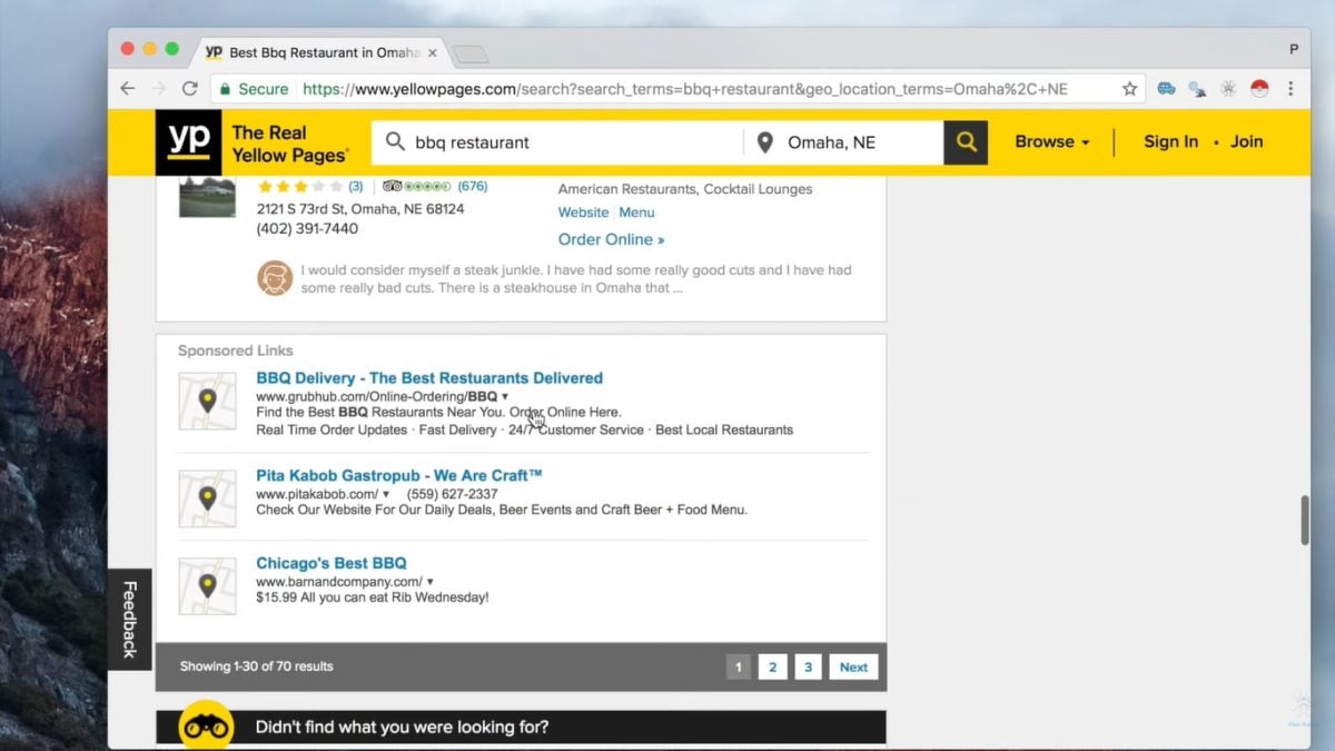Allez sur la page que vous voulez scraper avec Instant Data Scraper