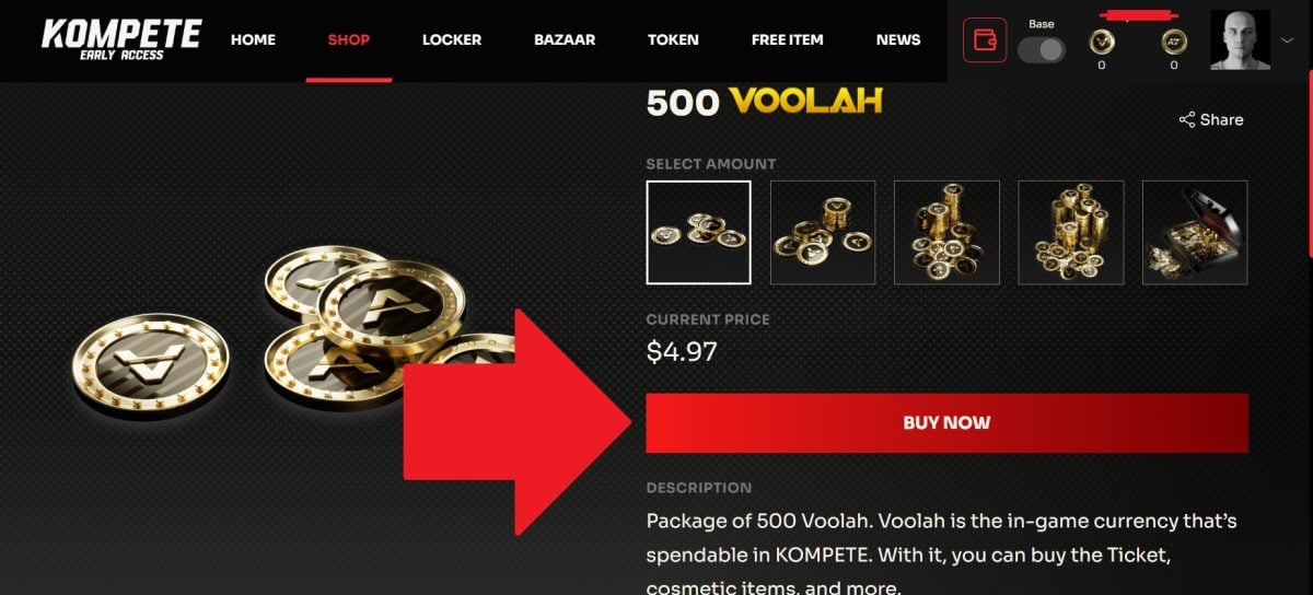 Cliquez sur "BUY NOW" pour passer commande.