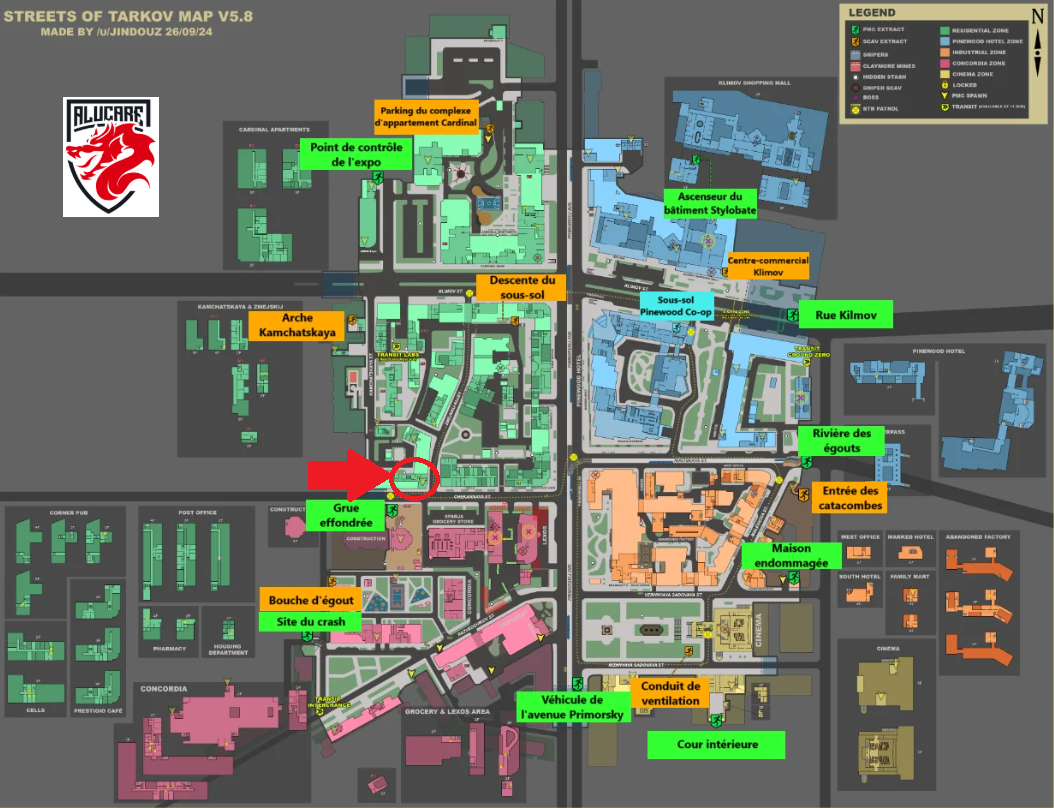 Gebäude in der Nähe der Tierklinik