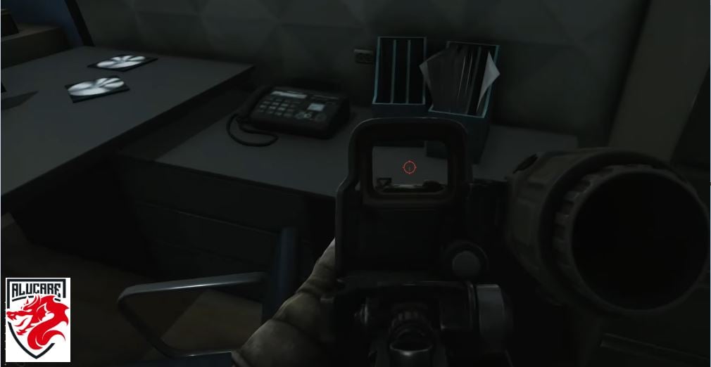 Imagen del escritorio específico que contiene la nota de la misión.