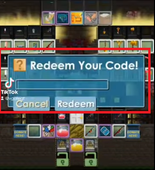 La fenêtre pour saisir le code