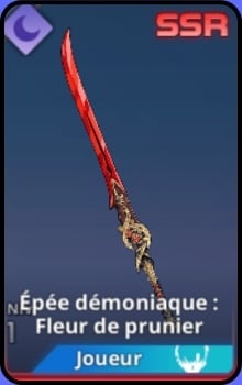 Épée démoniaque fleur de prunier