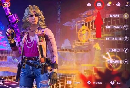 L'icona busta nel gioco Call of Duty Mobile