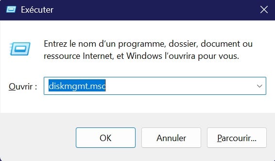 Execute diskmgmt.msc no Windows.