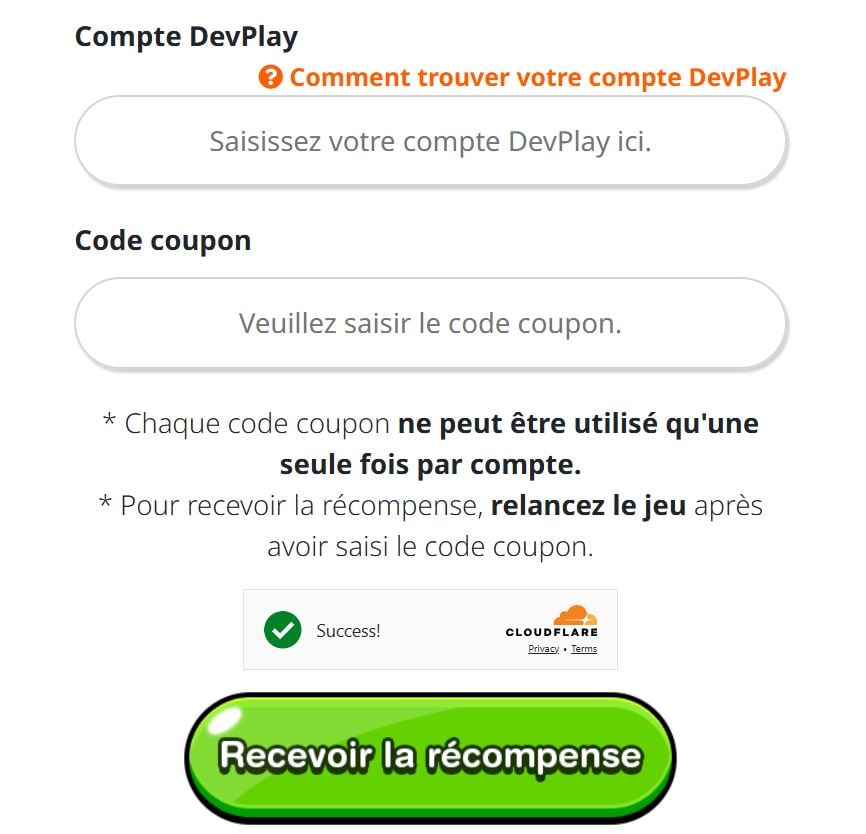 Интерфейс сайта обмена кодами Cookie Run Kingdom