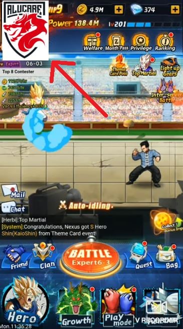 Avatar su Dragon Ball Idle