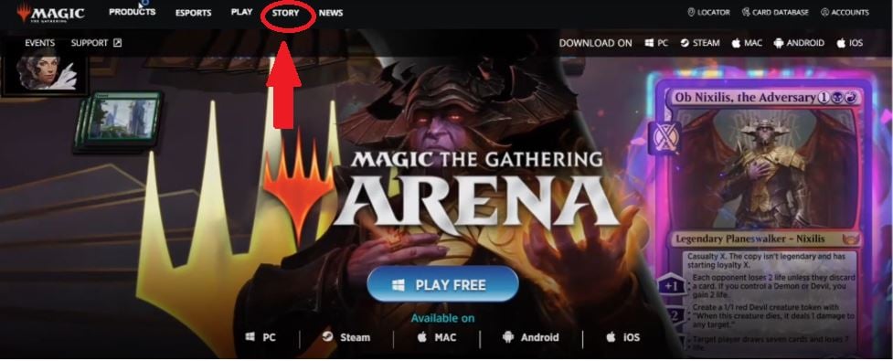 Boutique ou Store sur MTG Arena