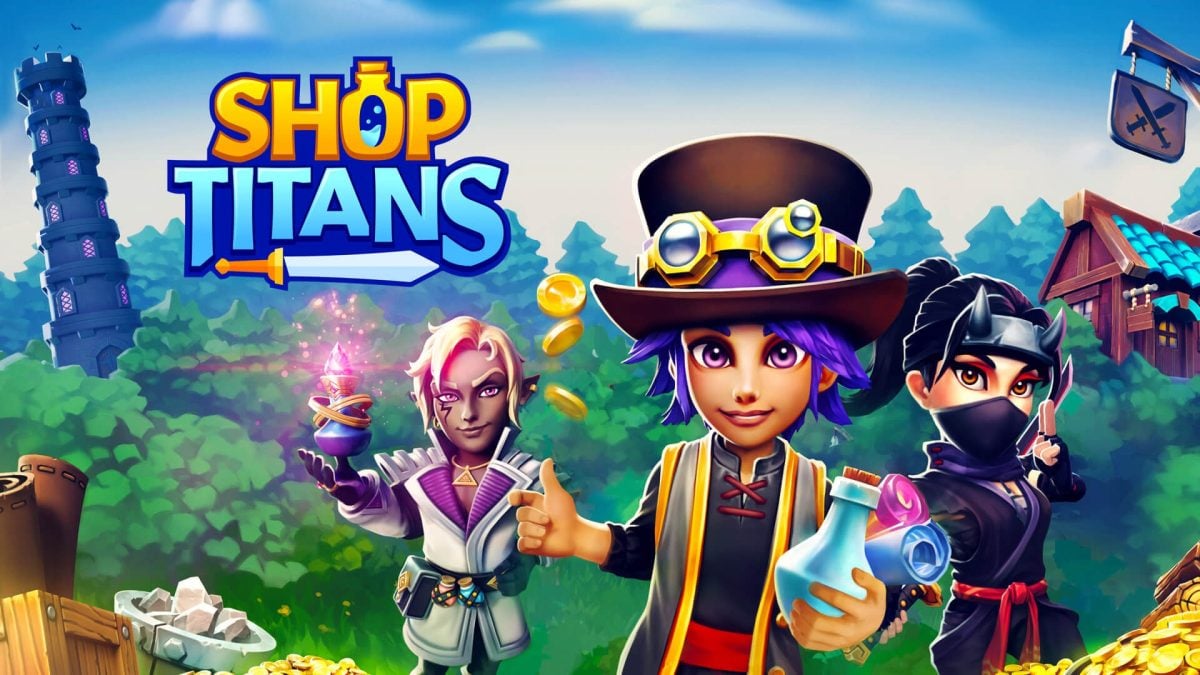 Le jeu RPG : Shop Titans.