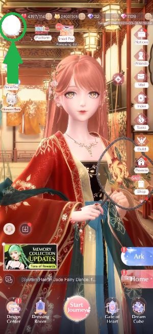 Avatar em Shining Nikki