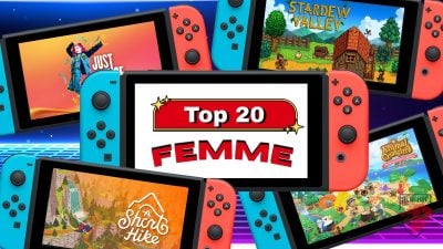 Top 20 des meilleurs jeux pour femme sur Switch