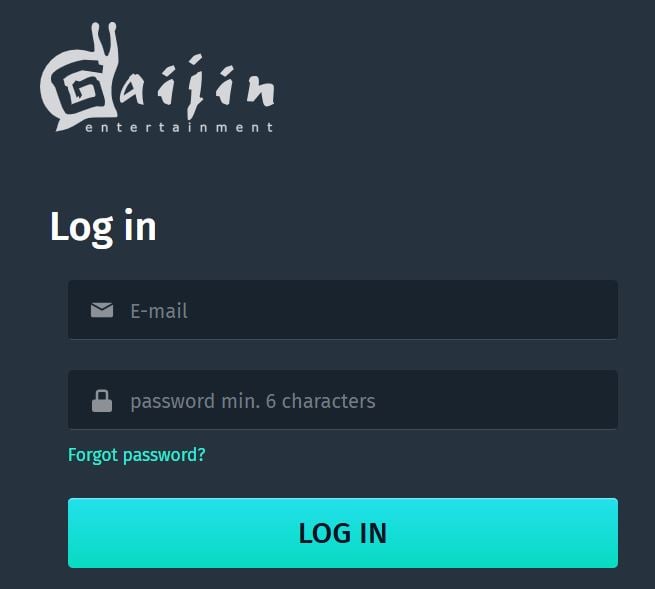 Grænseflade fra Gaijin Entertainment