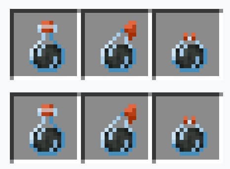 『Minecraft』に登場する様々な弱体化ポーション