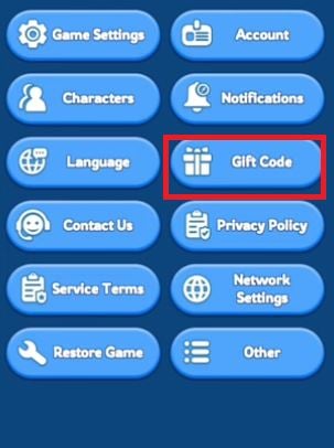 The gift code button on Whiteout Survival