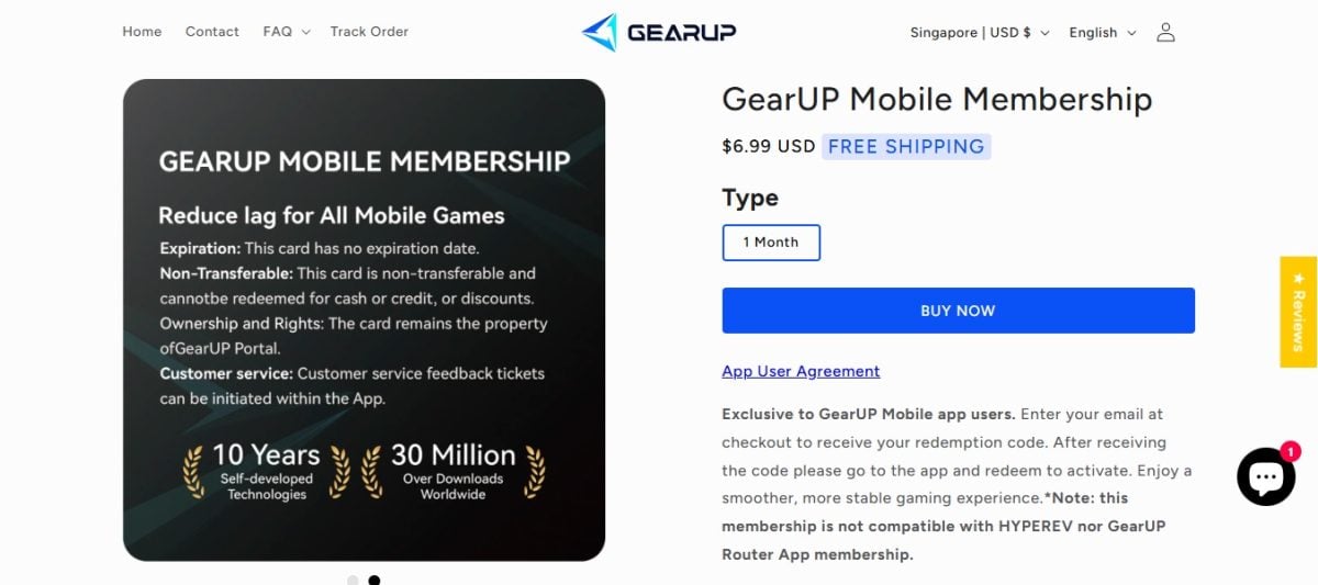 Iscrizione a GearUP Mobile