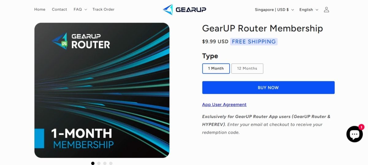 Iscrizione al router GearUP