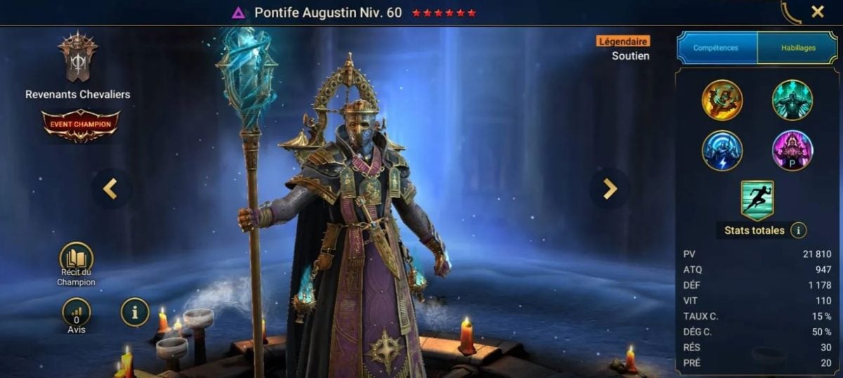 Panduan penguasaan, keanggunan, dan artefak di Pontiff Augustin (Pontiff Augustin) pada RSL 