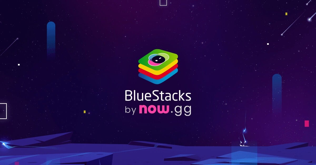 Bluestacks emulator logo.