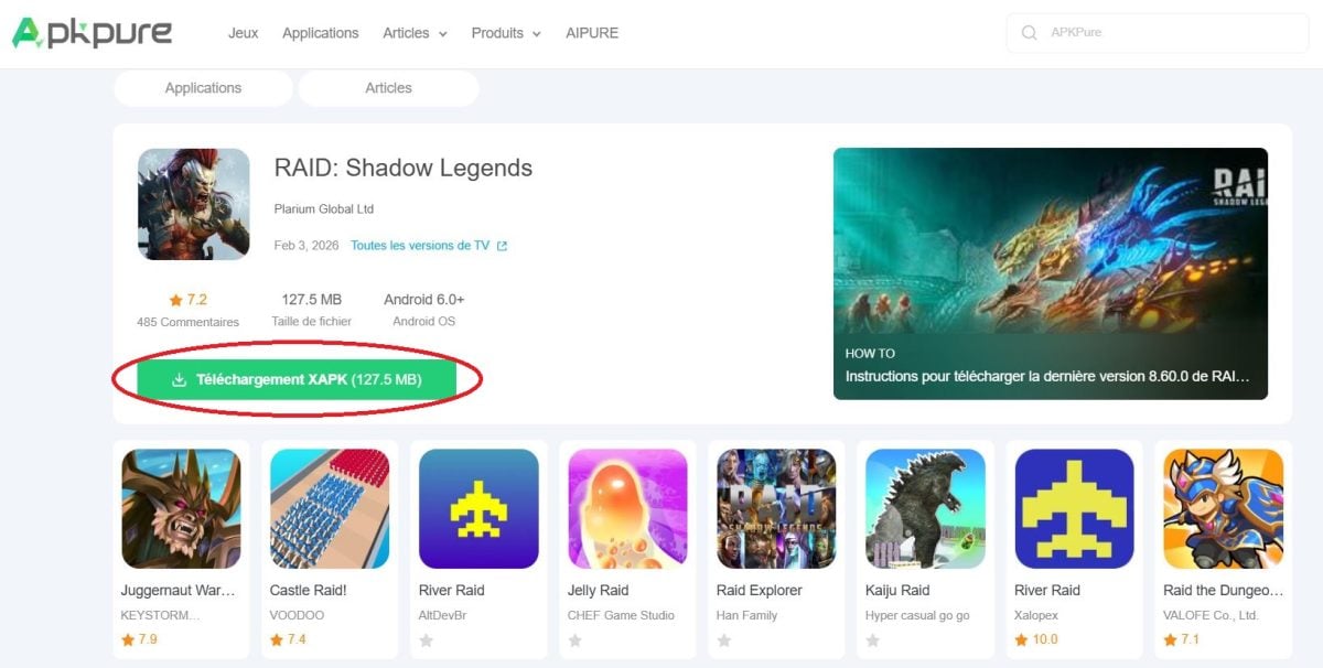 Download Raid on APK Pure.