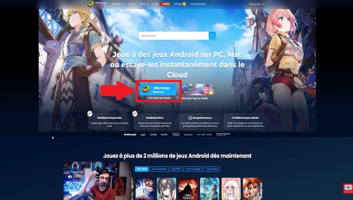 Commencez par télécharger BlueStacks sur votre PC