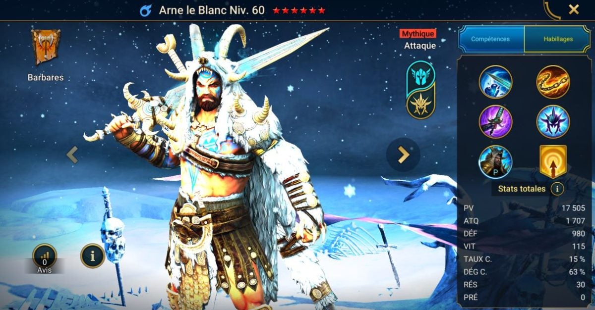 Руководство по мастерству, грации и артефактам на Arne le Blanc (Арн Белый) на RSL 