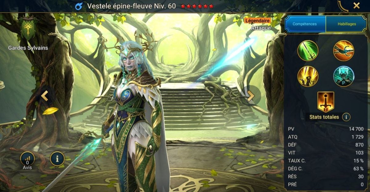 Führer zu Meisterschaften, Gnade und Artefakt auf Vestele Flußdorn (Vestele Riverthorn) auf RSL 