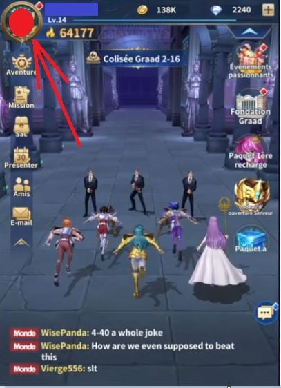 Avatar em Saint Seiya Legend of Justice