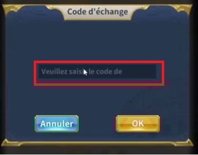 Caixa para introduzir os códigos para Saint Seiya Legend of Justice