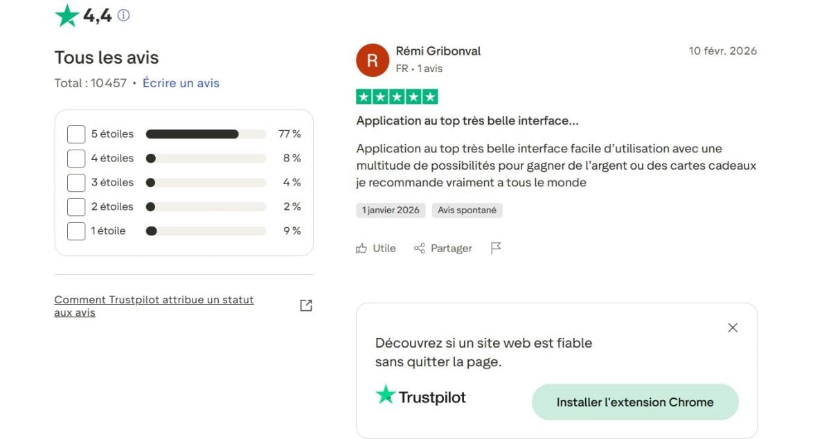 Avis de Rémi Gribonval sur Scrambly sur Trustpilot. 