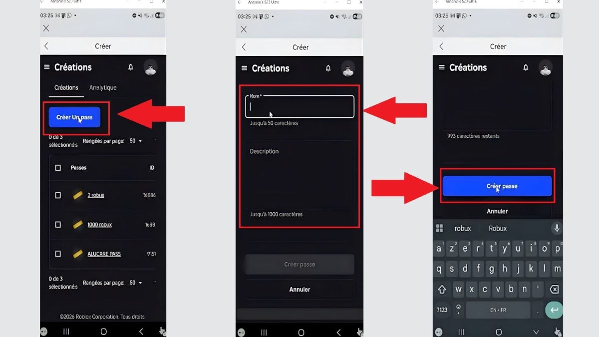 Как создать пропуск в Roblox.