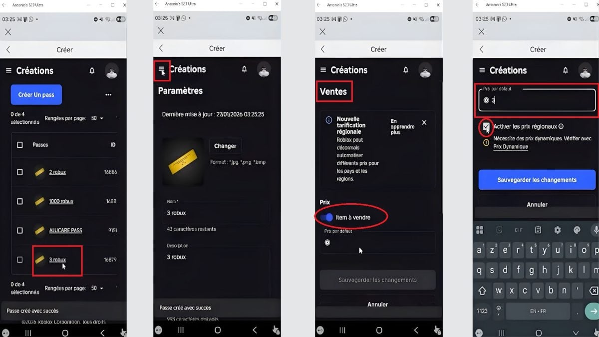Руководство по завершению создания Прохода в Roblox.