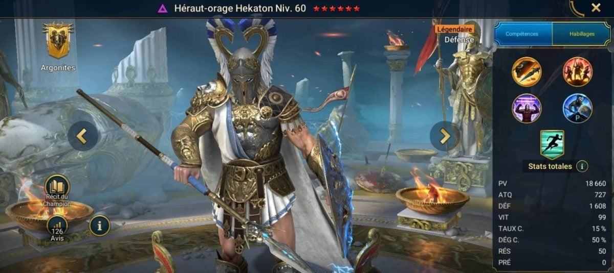 Guide til mestring, nåde og artefakter om Storm Herald Hekaton på RSL 