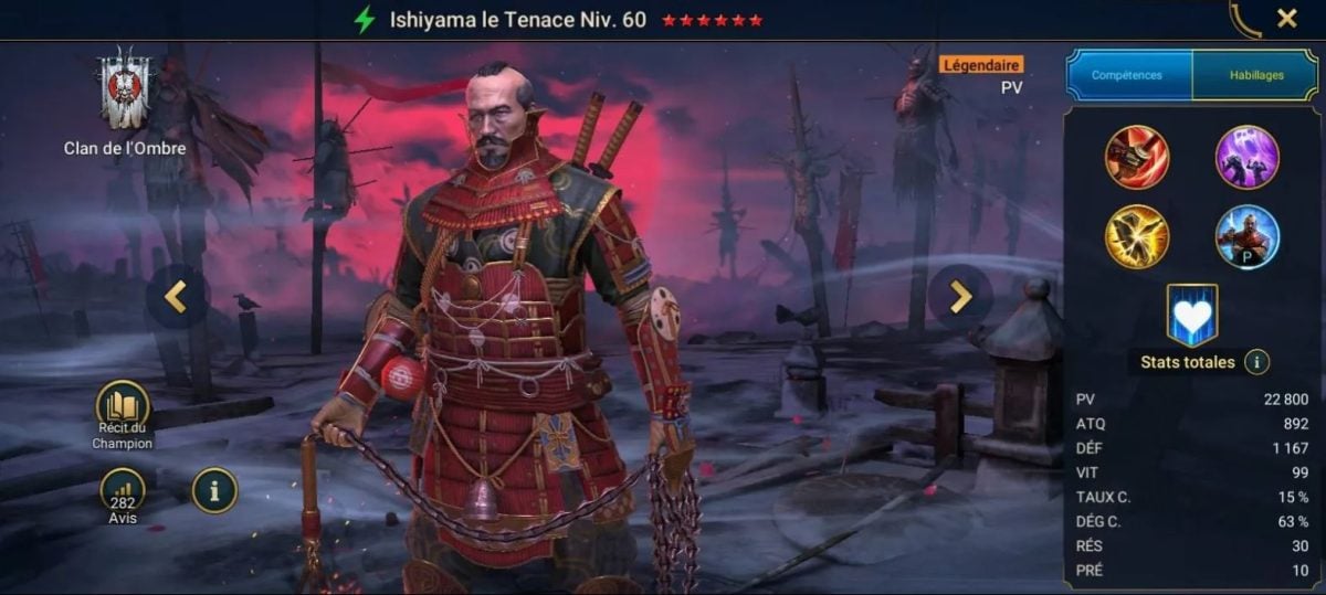 Mastery, grace and artifact guide to Ishiyama the Immovable on RSL 