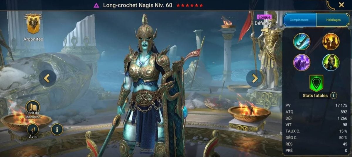 Guide til mastery, grace og artefakter på Long-hook Nagis (Deephook Nagis) på RSL 