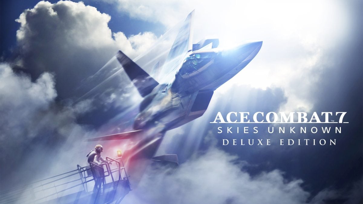 Switch 上的飞机游戏《ACE COMBAT 7：未知天空豪华版》。.