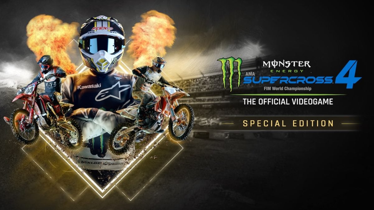 Le jeu Monster Energy Supercross 4 sur PS5. 