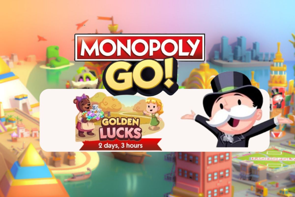 Image de l'événement Monopoly Go Golden Lucks