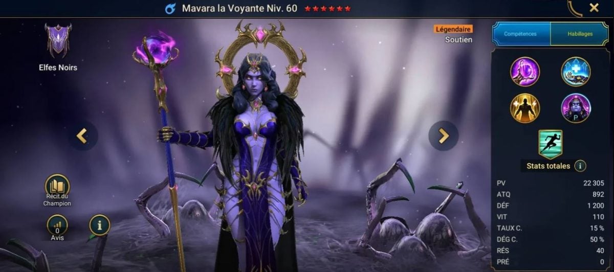 Panduan penguasaan, keanggunan, dan artefak pada Mavara si Peramal Web pada RSL 