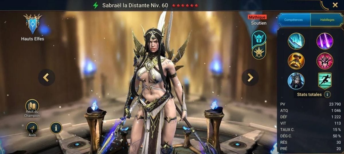 Panduan untuk penguasaan, keanggunan, dan artefak pada Sabrael the Distant di RSL 