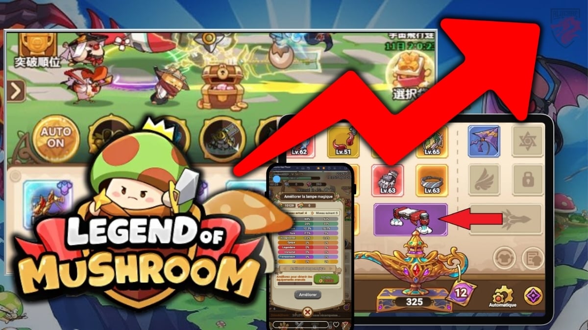 Guide de progression de Legend of Mushroom lampe, familiers et montures