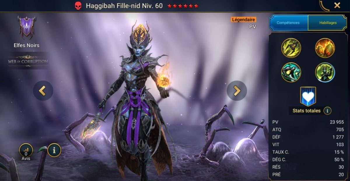 Vejledning til mestring, nåde og artefakt på Haggibah Fille-nid (Haggibah the Nestmaid) på RSL 