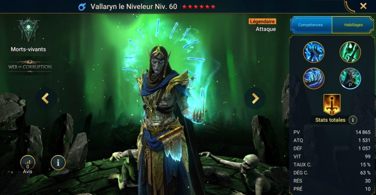Panduan tentang keahlian, kekuatan, dan artefak untuk Vallaryn sang Penyeimbang (Vallaryn the Equalizer) di RSL 