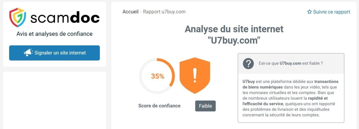 Рейтинг Scamdoc призывает к бдительности из-за недостаточной прозрачности в отношении личности владельцев.