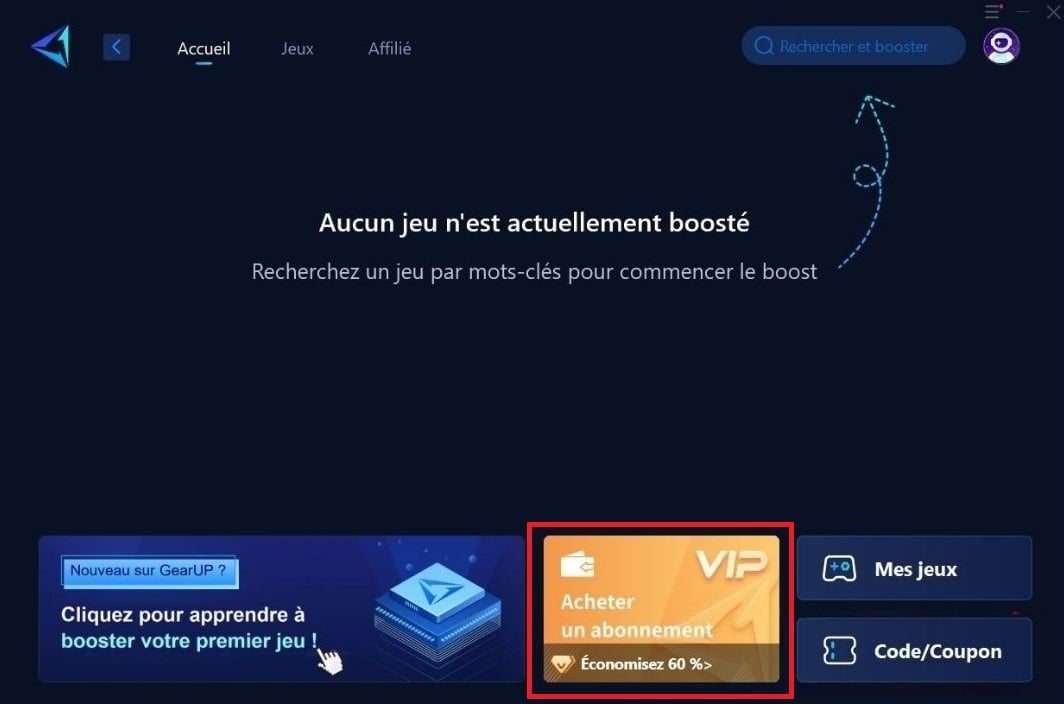 Перейти на страницу покупки подписок GearUP.