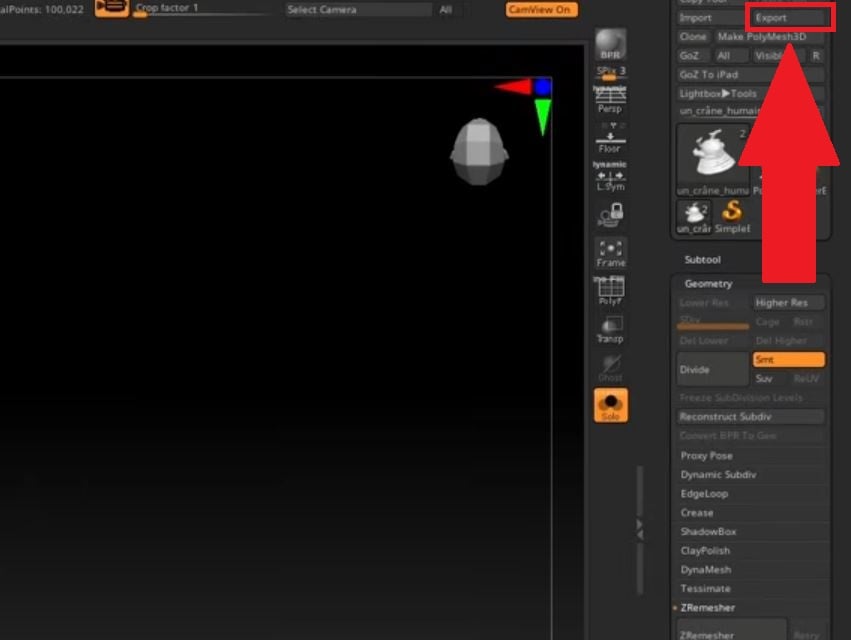 Exportar un modelo 3D generado a partir de una imagen en Meshy AI.