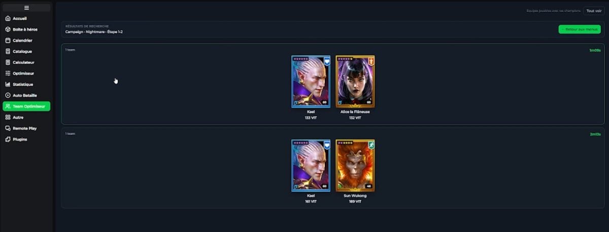 Team Optimiseur RSLTools：Hydra、Chimère、およびClan Brutalのボスに対するコミュニティ編成の検索